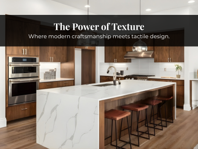 Discover how texture transforms every detail of your kitchen cabinets