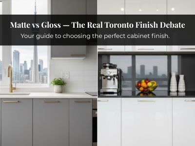 Matte or gloss: which suits your Toronto home: Guide by expert cabinet makers