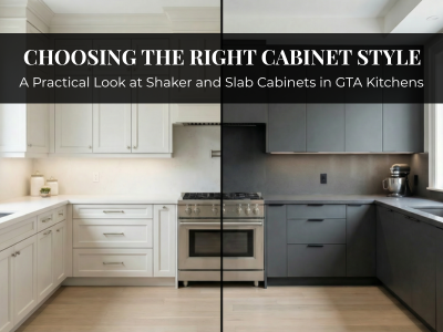 Shaker vs Modern Slab Cabinets for GTA Kitchens